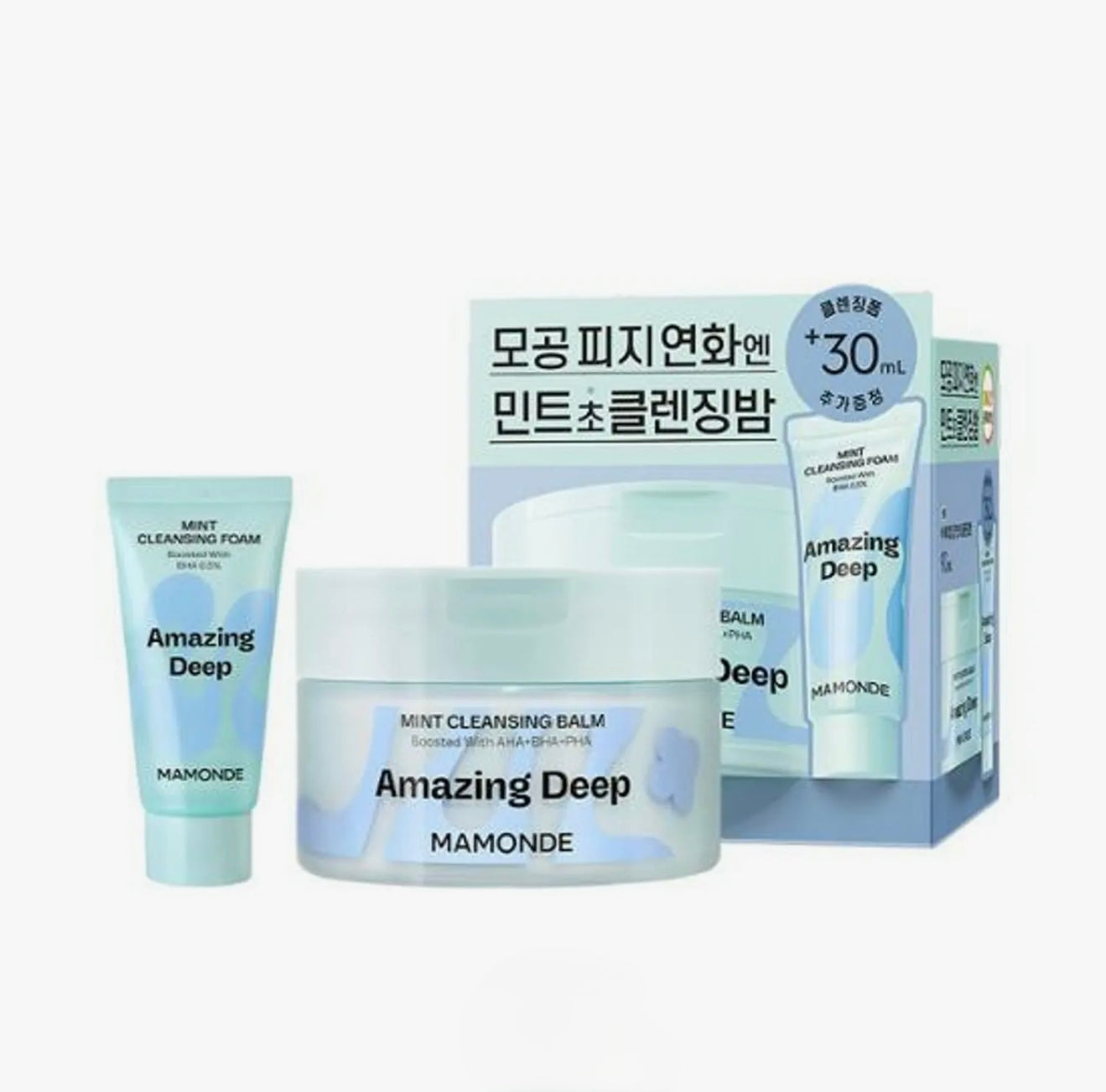 MAMONDE Amazing Deep Mint Cleansing Balm 90mL Special Set (+Foam Cleanser 30ml)